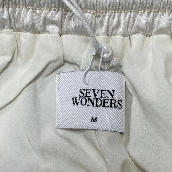 Seven Wonders Women’s Octavia Cabanna Sand Tropical Print Shorts Size M Off-Whit - Picture 5 of 8